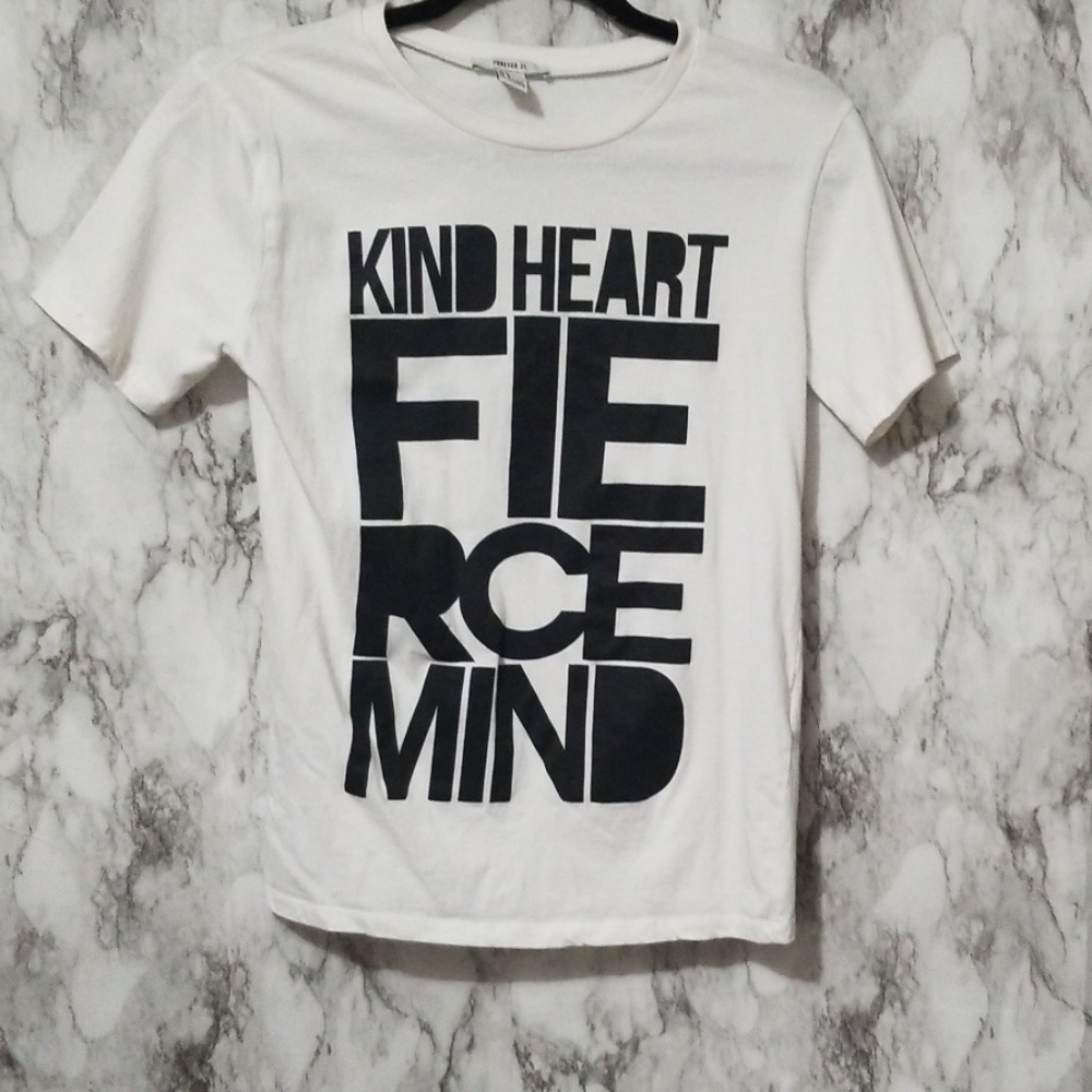 Forever21 White Tee Sz S
